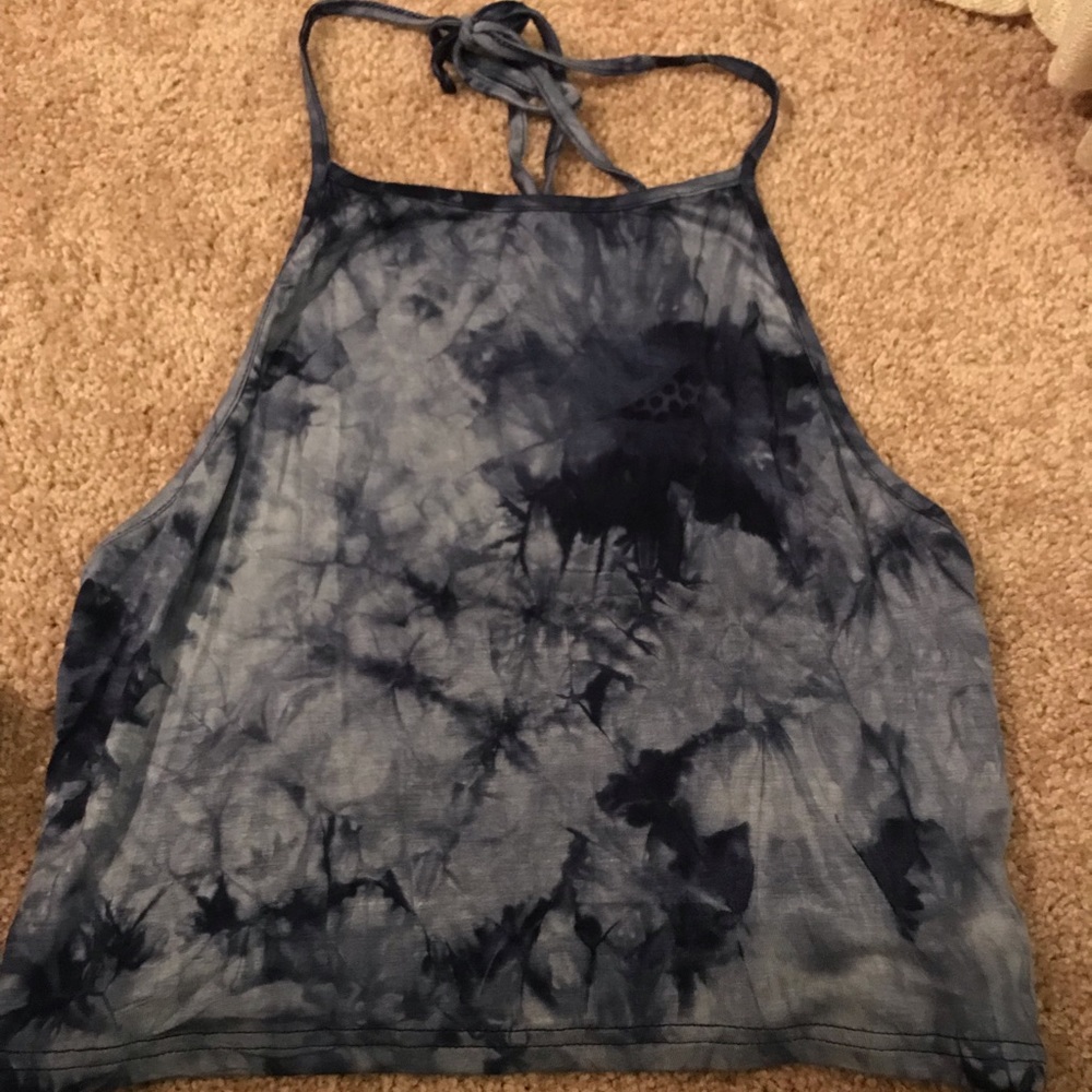 Blue Tie Dye Halter